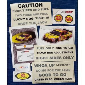 Kevin Harvick #29 Nascar Racing Decal Sticker Partial Sheet Bakersfield Error